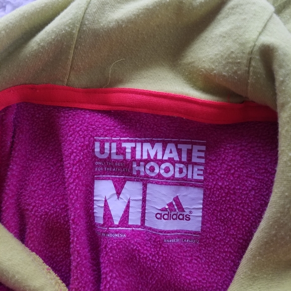 Adidas Climawarm Pink Ultimate Hoodie Pullover - Picture 3 of 8